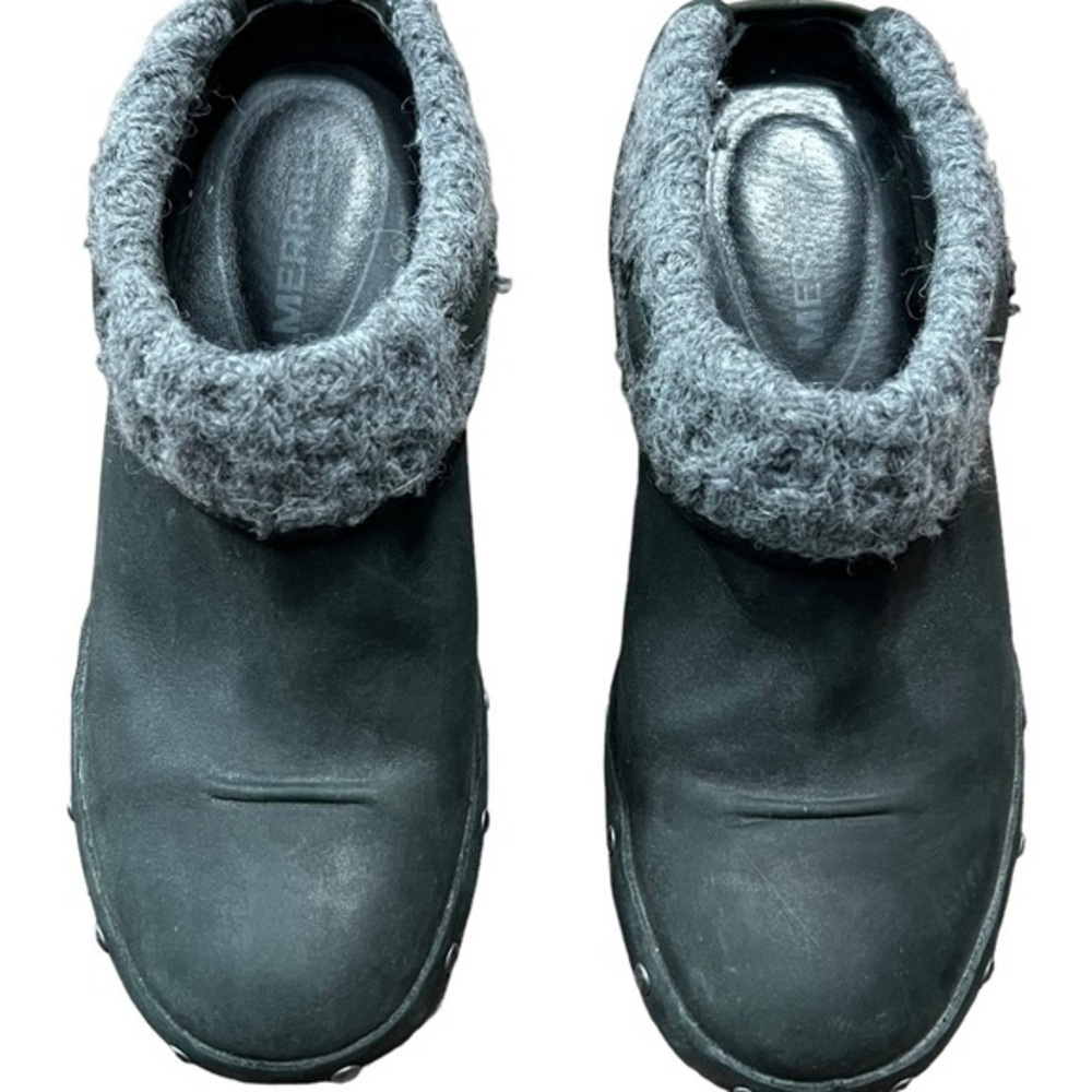 Merrell Luxe Knit Black Slip On Mule Size 5.5